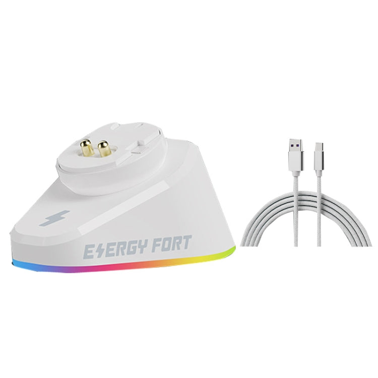 For Logitech G502 / GPW1 / 2 Wireless Mouse Charging Dock Stand White Woven - free shipping - PMC Jewellery - Order now!