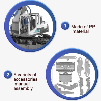 Children DIY Assembly Engineering Fleet Hydraulic Power Crawler Toy(Excavator) - DIY Developmental Toys by PMC Jewellery | Online Shopping South Africa | PMC Jewellery