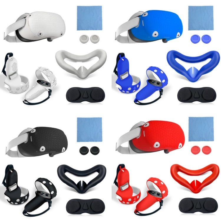 6 PCS/Set For Meta Quest Silicone All-Inclusive Console Controller Cover(Black) - free shipping - PMC TechLife - Order now!