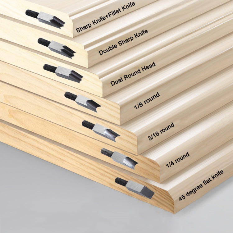 Adjustable Depth Woodworking Chamfering Planer, Specification: Double Sharp Head - Wood Planers by PMC TechLife | Online Shopping South Africa | PMC TechLife | Buy Now Pay Later Mobicred