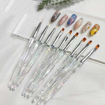 Aurora Ice Transparent Nail Drawing Pen Light Therapy Paint Pen Round Drawing Pen - Nail Art Equipment by PMC Jewellery | Online Shopping South Africa | PMC Jewellery | Buy Now Pay Later Mobicred