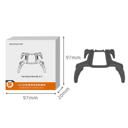 Sunnylife LG380 Heightening Spider Tripod Folding Drop Protection Bracket For DJI Mini 2 / SE(Dual -color) - Holder Series by Sunnylife | Online Shopping South Africa | PMC Jewellery