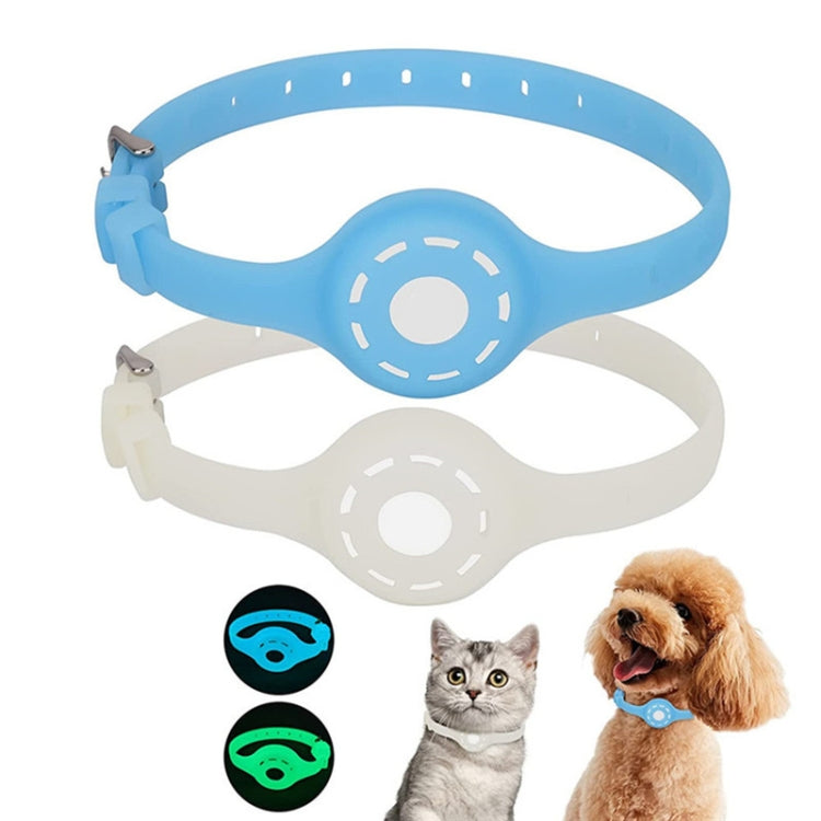 Pet Luminous Collar Locator Cover for Airtag, Specification: M(Luminous Blue) - Pet Series by PMc TechLife | Online Shopping South Africa | PMc TechLife | Buy Now Pay Later Mobicred