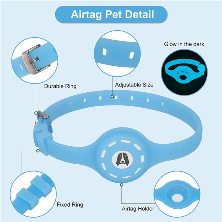 Pet Luminous Collar Locator Cover for Airtag, Specification: M(Luminous Green) - Pet Series by PMc TechLife | Online Shopping South Africa | PMc TechLife | Buy Now Pay Later Mobicred