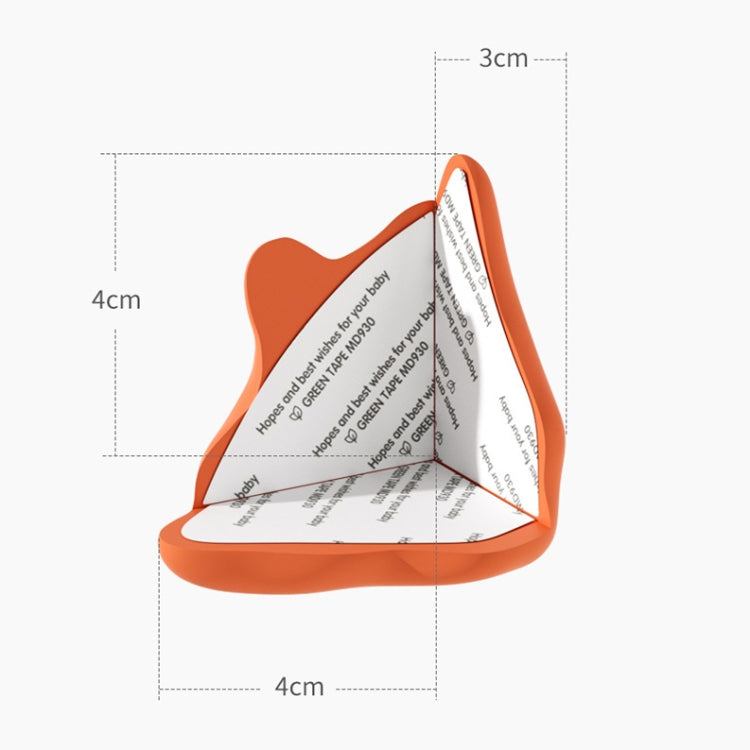 Baby Table Corner Anti-collision Silicone Protective Cover(Orange) - Crash Pads by PMC TechLife | Online Shopping South Africa | PMC TechLife | Buy Now Pay Later Mobicred