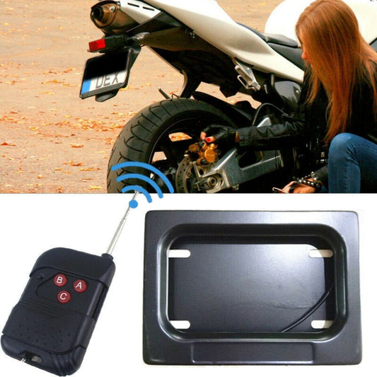 US Motorcycle License Plate Cover Frame Roller Blind License Plate Bracket - Holder by PMC Jewellery | Online Shopping South Africa | PMC Jewellery | Buy Now Pay Later Mobicred