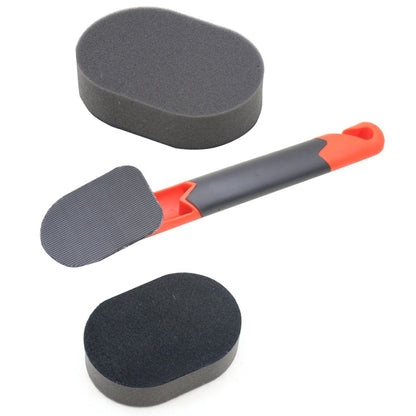 10PCS Sponge Long Handle Car Tire Varnishing Brush Tire Waxing Brush Sponge - Polishing Machine & Accessories by PMC Jewellery | Online Shopping South Africa | PMC Jewellery