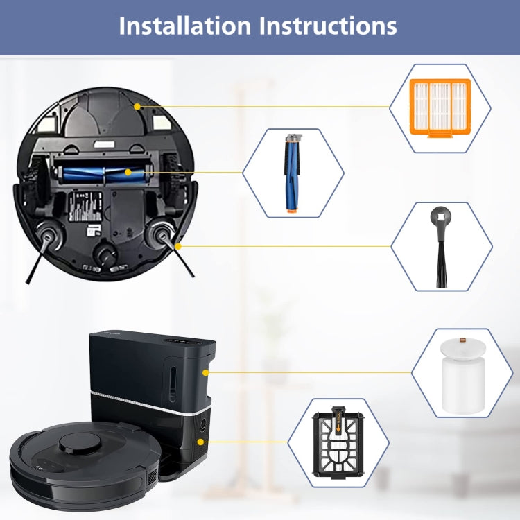 For Shark AI AV2501AE / AV2502AE Robot Vacuum Accessories 2pcs Side Brush - For Shark Accessories by PMc TechLife | Online Shopping South Africa | PMc TechLife | Buy Now Pay Later Mobicred