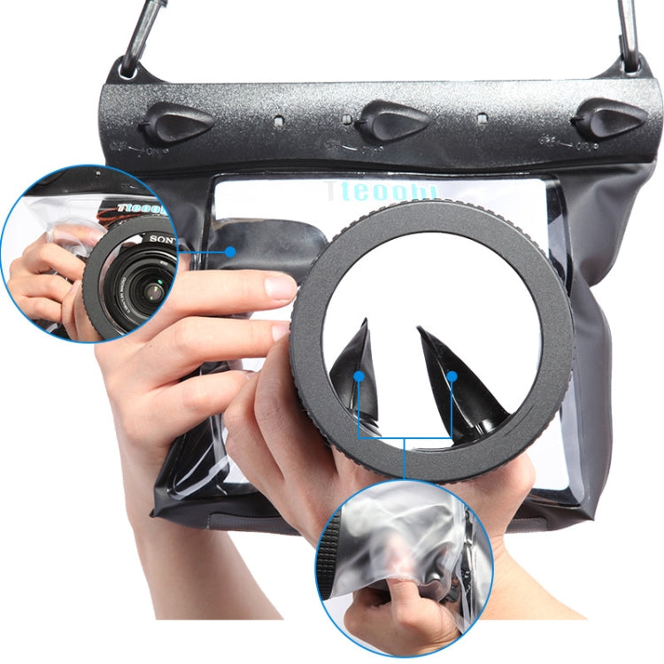 Tteoobl  20m Underwater Diving Camera Housing Case Pouch  Camera Waterproof Dry Bag, Size: L(Blue) - free shipping - PMC TechLife - Order now!