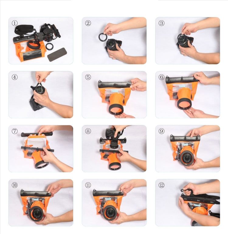 Tteoobl  20m Underwater Diving Camera Housing Case Pouch  Camera Waterproof Dry Bag, Size: L(Blue) - free shipping - PMC TechLife - Order now!