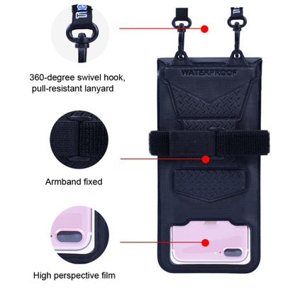 Tteoobl  30m Underwater Mobile Phone Waterproof Bag, Size: Small(Black) - Waterproof Bag by Tteoobl | Online Shopping South Africa | PMC Jewellery | Buy Now Pay Later Mobicred