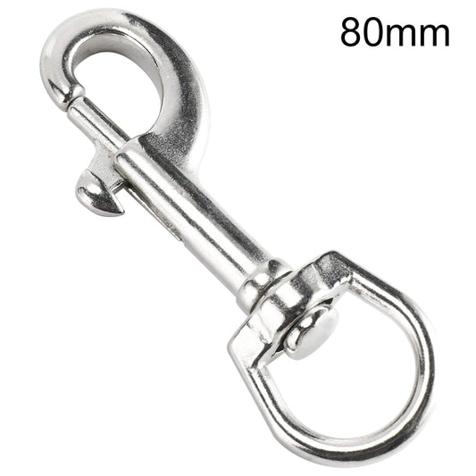 Stainless Steel Swivel Single Hook Pet Leash Hook, Specification: 80mm - Hooks by PMC Jewellery | Online Shopping South Africa | PMC Jewellery | Buy Now Pay Later Mobicred