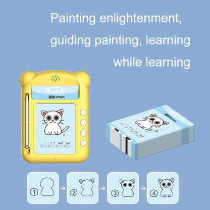 Children Stick Painting Voice Guidance Painting Version Card Machine(Yellow) - Drawing Toys by PMC Jewellery | Online Shopping South Africa | PMC Jewellery