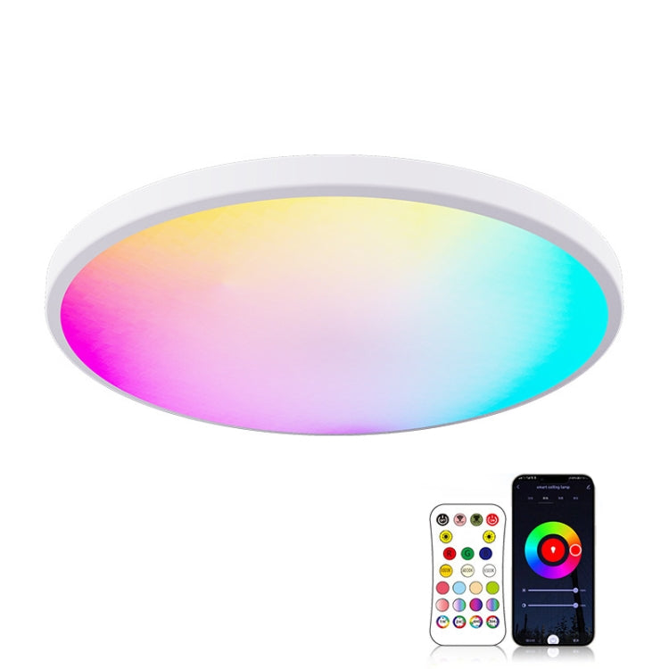 RGBCW Smart Graffiti App Voice Ceiling Light, Voltage: EU Standard 220V-240V(White Frame) - Smart Light Bulbs by PMC TechLife | Online Shopping South Africa | PMC TechLife | Buy Now Pay Later Mobicred