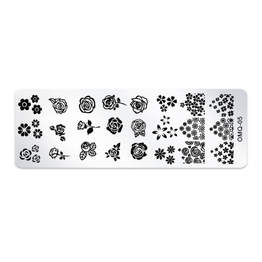 5 PCS Nail Art Print Template Nail Art Tools(OMQ-05) - Nail Art Equipment by PMC Jewellery | Online Shopping South Africa | PMC Jewellery | Buy Now Pay Later Mobicred