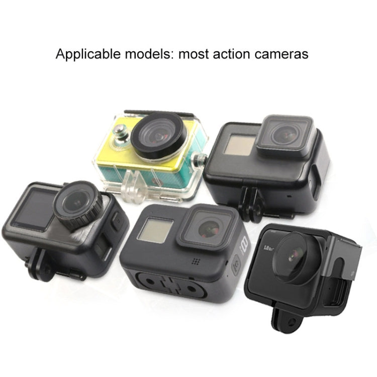 TUYU Motorcycle Helmet Chin Action Camera Mobile Phone Mounting Bracket Black Bracket - Helmet Mount by TUYU | Online Shopping South Africa | PMC TechLife | Buy Now Pay Later Mobicred