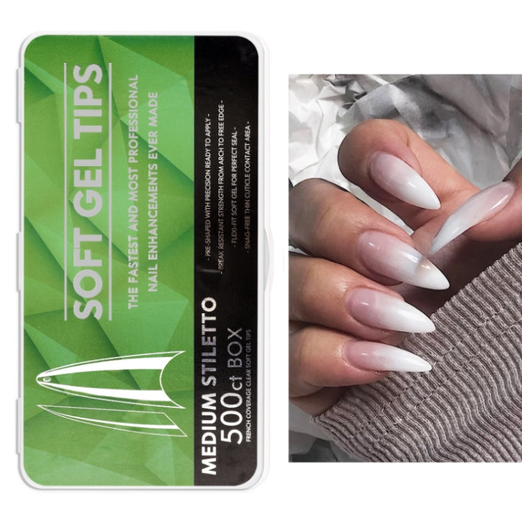 Scratch-free Ultra-thin Seamless Manicure Nail Plate, Shape: 14 Long Pointed Armor - Nail Stickers by PMC Jewellery | Online Shopping South Africa | PMC Jewellery | Buy Now Pay Later Mobicred