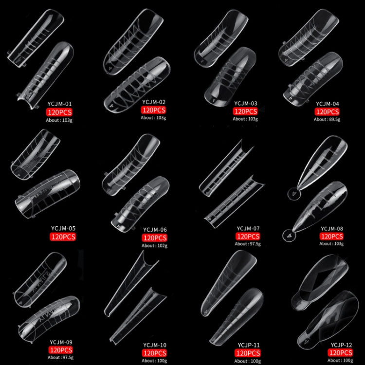 2 Boxes Nail Crystal Rapid Light Therapy Extension Nail Model, Shape: 120 PCS 03 - free shipping - PMC Jewellery - Order now!