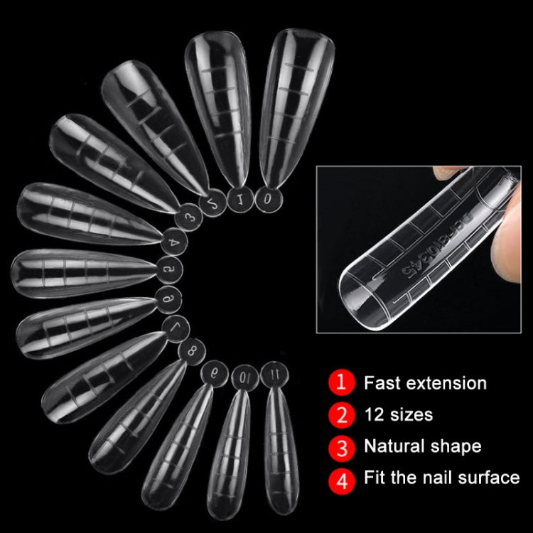 2 Boxes Nail Crystal Rapid Light Therapy Extension Nail Model, Shape: 120 PCS 04 - free shipping - PMC Jewellery - Order now!