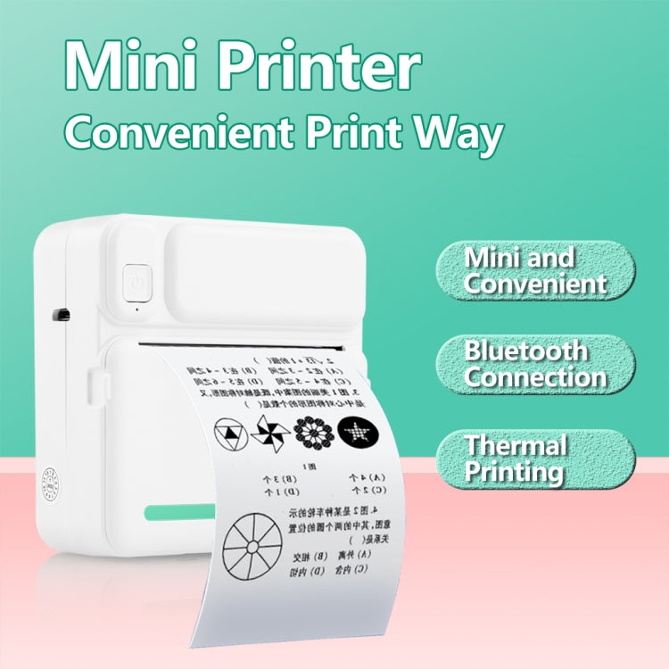 C19 200DPI Student Homework Printer Bluetooth Inkless Pocket Printer Blue Sticker x 5 - Receipt Printers by PMC TechLife | Online Shopping South Africa | PMC TechLife | Buy Now Pay Later Mobicred
