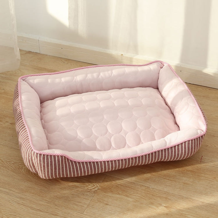 Summer Cold Feeling Dog Cat Kennel Ice Silk Cool Den M(Pink) - free shipping - PMC TechLife - Order now!