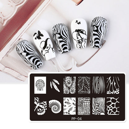 Butterfly Dream Nail Art Printed Steel Plate(E084-14) - Nail Stickers by PMC Jewellery | Online Shopping South Africa | PMC Jewellery | Buy Now Pay Later Mobicred