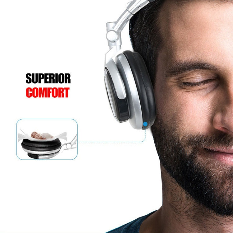 SENICC ST-80 Head-mounted HIFI Headset Spring Line Headset(Silver) - Multimedia Headset by SENICC | Online Shopping South Africa | PMC Jewellery | Buy Now Pay Later Mobicred