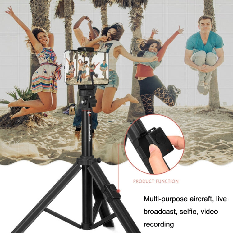 QingZhuangShiDai ZP100 Aluminum Alloy Floor Phone Stand Live Bluetooth Phone Selfie Stick - Selfie Sticks by Qingzhuangshidai | Online Shopping South Africa | PMC Jewellery | Buy Now Pay Later Mobicred