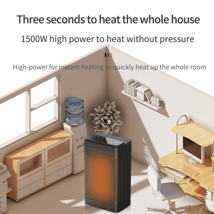 Office Household Mute Desktop Shaking Head Electric Heaters, Spec: Knob (EU Plug) - Electric Heaters by PMC TechLife | Online Shopping South Africa | PMC TechLife | Buy Now Pay Later Mobicred