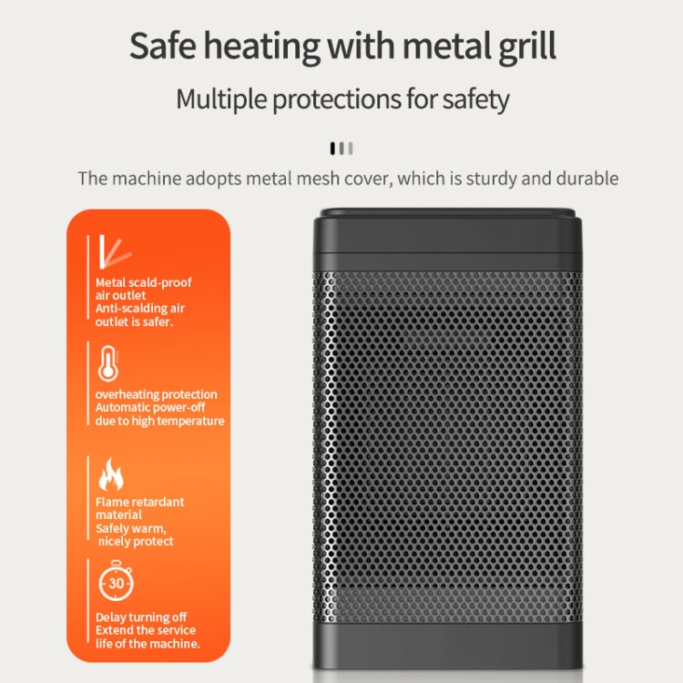 Office Household Mute Desktop Shaking Head Electric Heaters, Spec: Screen (EU Plug) - Electric Heaters by PMC TechLife | Online Shopping South Africa | PMC TechLife | Buy Now Pay Later Mobicred