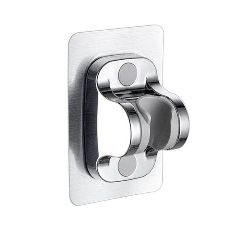 Self-Adhesive Shower arm Head Holder Adjustable Wall Mounted Fixed Base (Silver) - Shower Head by PMC TechLife | Online Shopping South Africa | PMC TechLife