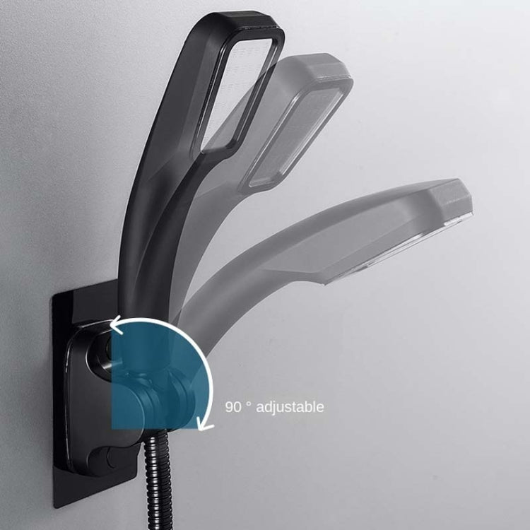 Self-Adhesive Shower arm Head Holder Adjustable Wall Mounted Fixed Base (Black) - Shower Head by PMC TechLife | Online Shopping South Africa | PMC TechLife