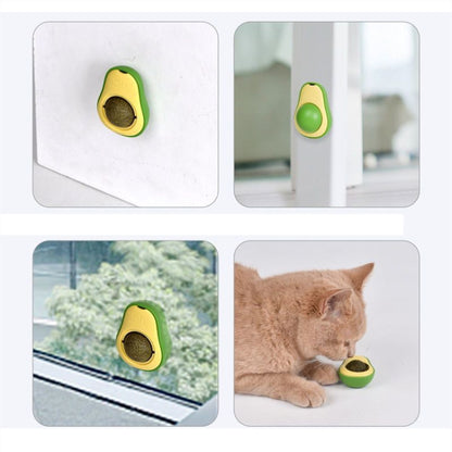 2 PCS Catnip Balls And Avocado Teasing Cat Teeth Cleaning Toy(Gall Fruit) - Toys by PMC Jewellery | Online Shopping South Africa | PMC Jewellery