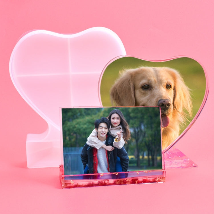 Heart-shaped Square Photo Frame Display DIY Silicone Mould, Spec: L (Square) - Arts & Crafts by PMC TechLife | Online Shopping South Africa | PMC TechLife