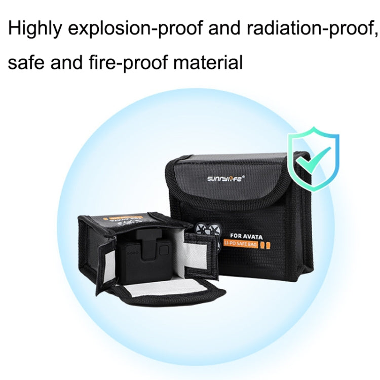 Sunnylife AT-DC479 Put 3 Batteries Battery Explosion-proof Bag For DJI Avata - Cases & Bags by PMC TechLife | Online Shopping South Africa | PMC TechLife | Buy Now Pay Later Mobicred