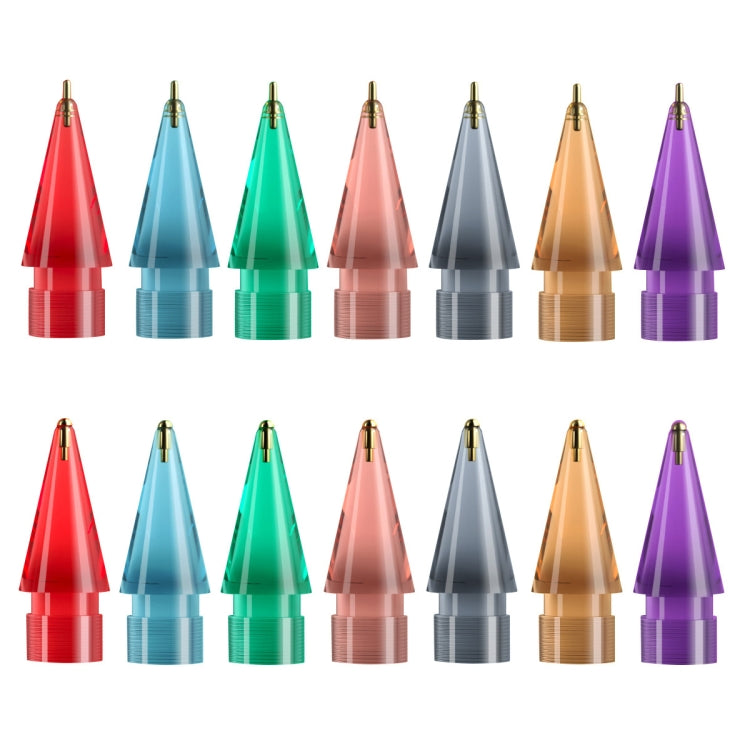 For Apple Pencil 1/2 2pcs Stylus Transparent Replacement Needle Nib, Spec: Round (Gold) - free shipping - PMc TechLife - Order now!
