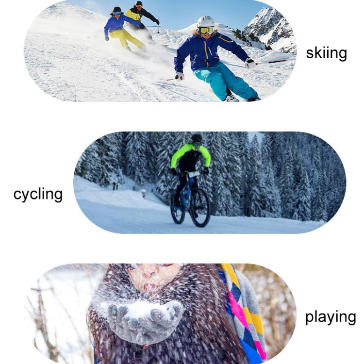 1 Pair Winter Fleece Thickened Warm And Windproof Outdoor Riding Motorcycle Gloves, Size: Free Code(Pink + Blue) - Full Finger Gloves by PMc TechLife | Online Shopping South Africa | PMc TechLife | Buy Now Pay Later Mobicred