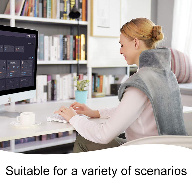 Heated Shoulder Guards Neck Guards Electric Heated Shawls Electric Blankets UK Plug(Dark Gray) - free shipping - PMC TechLife - Order now!