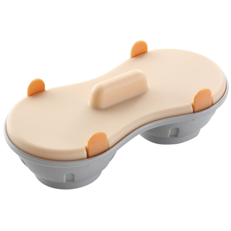 Two-compartment Steamed Egg Box Microwave Steamed Egg Plate  Egg Mold(Orange) - Gadgets by PMC TechLife | Online Shopping South Africa | PMC TechLife | Buy Now Pay Later Mobicred