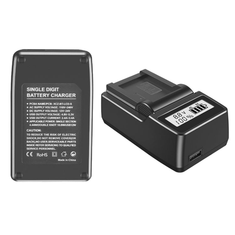 F550/F750/F970 LCD Single Charger Camera Battery Charger, EU Plug - Battery Wire Charger by PMC TechLife | Online Shopping South Africa | PMC TechLife | Buy Now Pay Later Mobicred