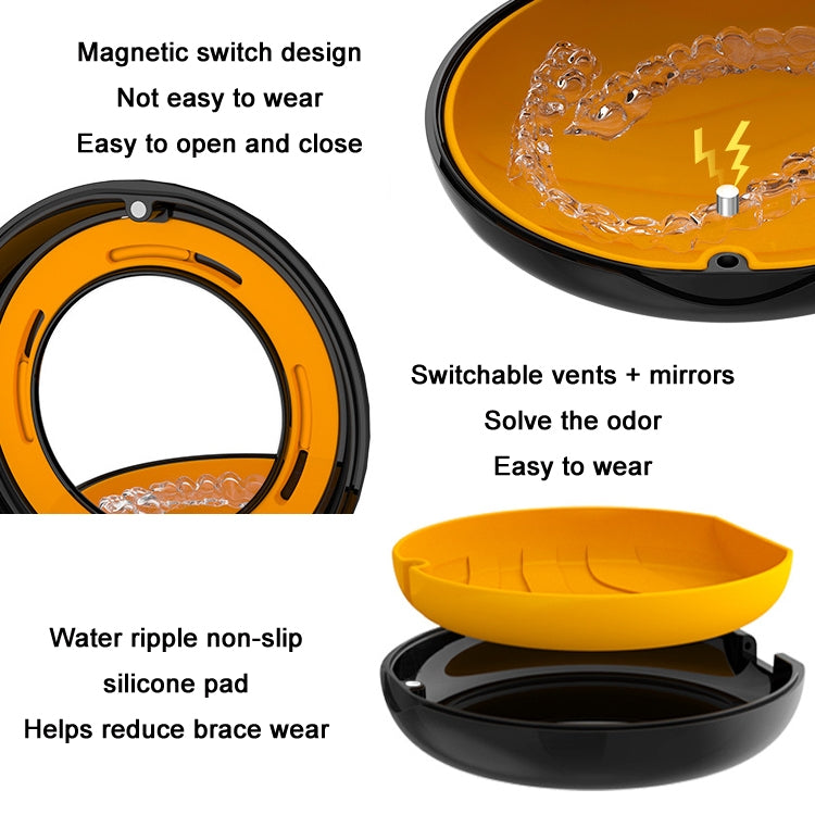 Smilestar Orthodontic Retainer Braces Box Denture Storage Box(White) - Dental Tools by Smilestar | Online Shopping South Africa | PMC TechLife | Buy Now Pay Later Mobicred