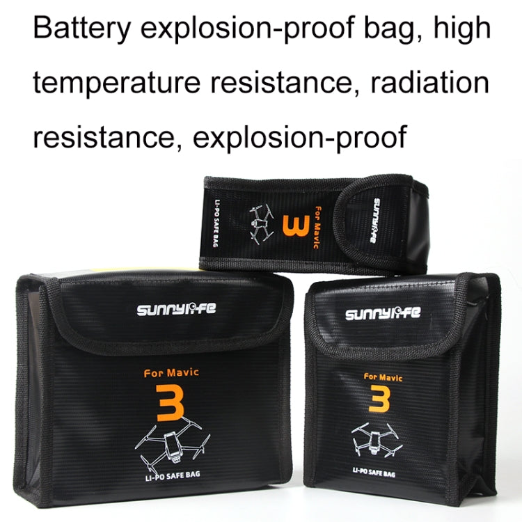 For Mavic 3 Sunnylife M3-DC105 2 In 1 Batteries Safe Storage Explosion-proof Bags - Backpacks & Bags by Sunnylife | Online Shopping South Africa | PMC Jewellery | Buy Now Pay Later Mobicred
