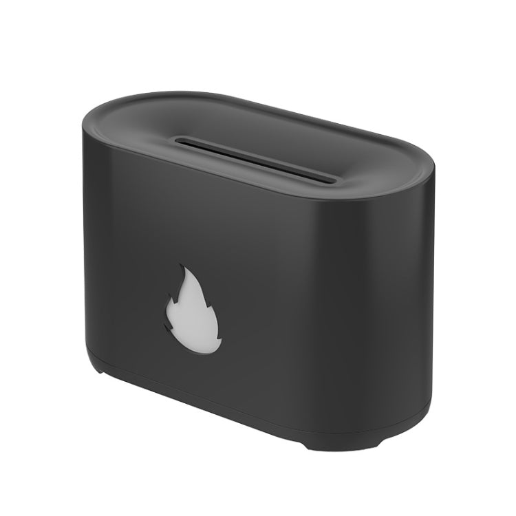 200ML Simulation Flame Aromatherapy Diffuser Humidifier Ultrasonic Air Purifier(Black) - free shipping - PMC TechLife - Order now!