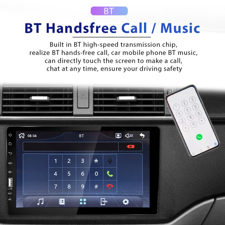 Q3570 9 inch Carplay Single Spindle MP5 Player, Style: Standard+8 Light Camera - Car MP3 & MP4 & MP5 by PMC TechLife | Online Shopping South Africa | PMC TechLife | Buy Now Pay Later Mobicred