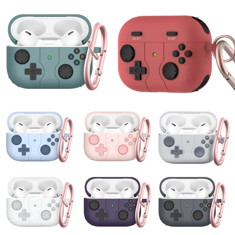 For Airpods 3 Soft Shell Drop-proof Silicone Headphone Cover With Hook (Purple) - For AirPods 3 by PMC Jewellery | Online Shopping South Africa | PMC Jewellery | Buy Now Pay Later Mobicred