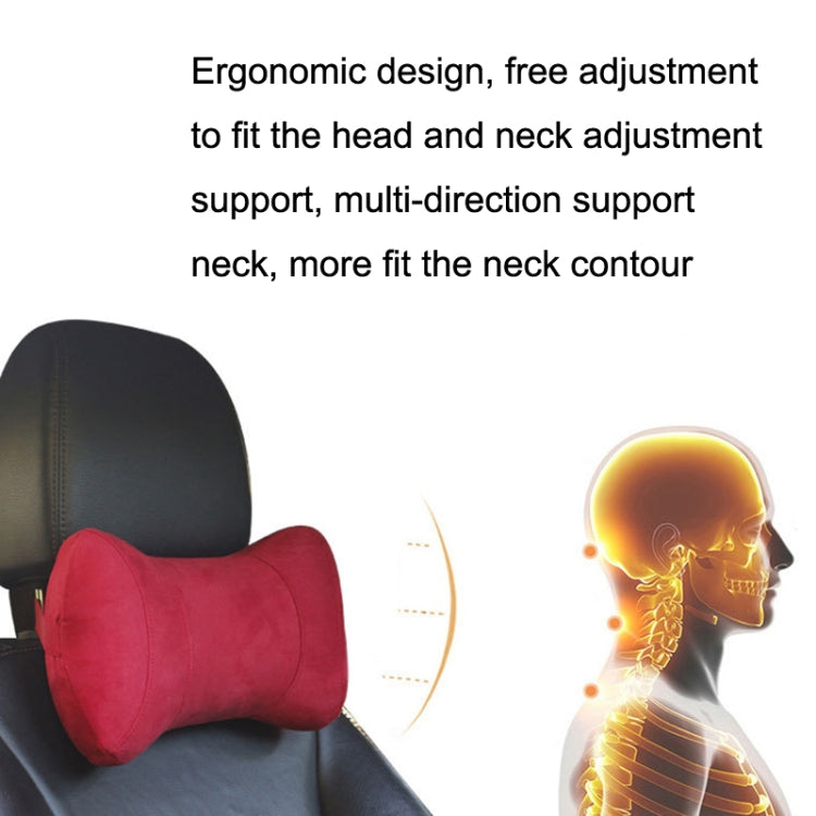 Car Memory Cotton Headrest Protective Cervical Spine Seat Sleeping Pillow(Brown) - Seat Accessories by PMC Jewellery | Online Shopping South Africa | PMC Jewellery | Buy Now Pay Later Mobicred