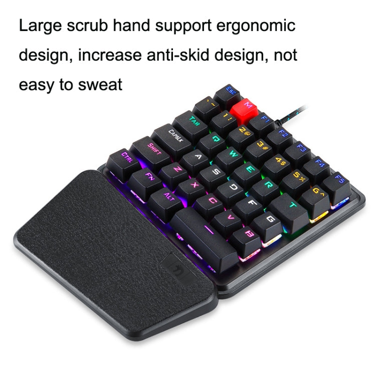 XINMENG K106 36 Keys Single-hand Keyboard Phone Game External Keyboard, Cable Length: 1.5m(Black) - Mini Keyboard by XINMENG | Online Shopping South Africa | PMC Jewellery | Buy Now Pay Later Mobicred