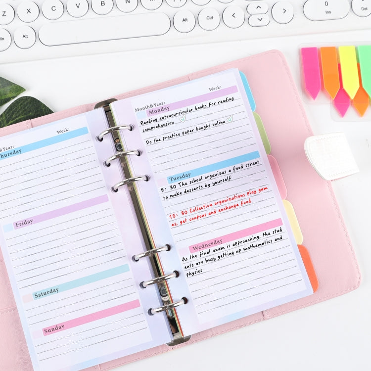 A6 6 Hole Budget Book Loose-leaf Replacement Core Handbook Insert,Spec: 3 In 1 - Notebooks by PMC TechLife | Online Shopping South Africa | PMC TechLife