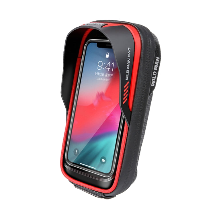 WILD MAN ES16 0.5L EVA Hard Shell Waterproof Touch Screen Bicycle Handlebar Bag(Red) - free shipping - PMC TechLife - Order now!