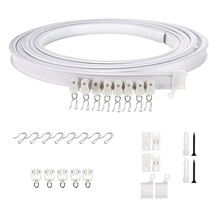 Model Steel Track Set Flexible Silent Slide Track Track with Hooks, Size: 1m - Curtain Decorative Accessories by PMC TechLife | Online Shopping South Africa | PMC TechLife | Buy Now Pay Later Mobicred